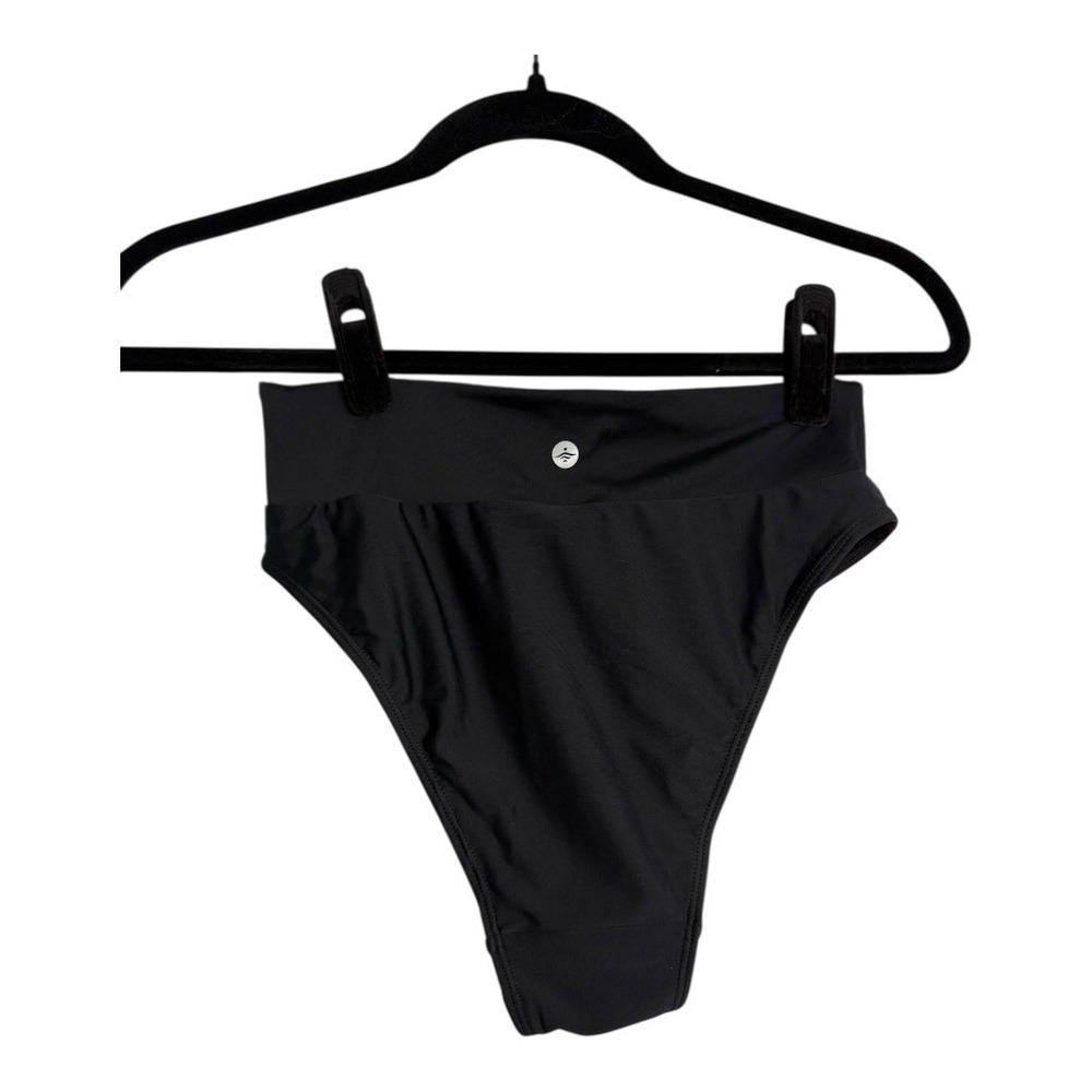 Halara Crossover Bikini Bottom in Black Small NEW - Picture 7 of 9